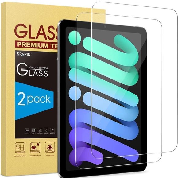 2 Pack Screen Protector for iPad Mini 6 (6th Generation 2021) - Picture 2 of 3